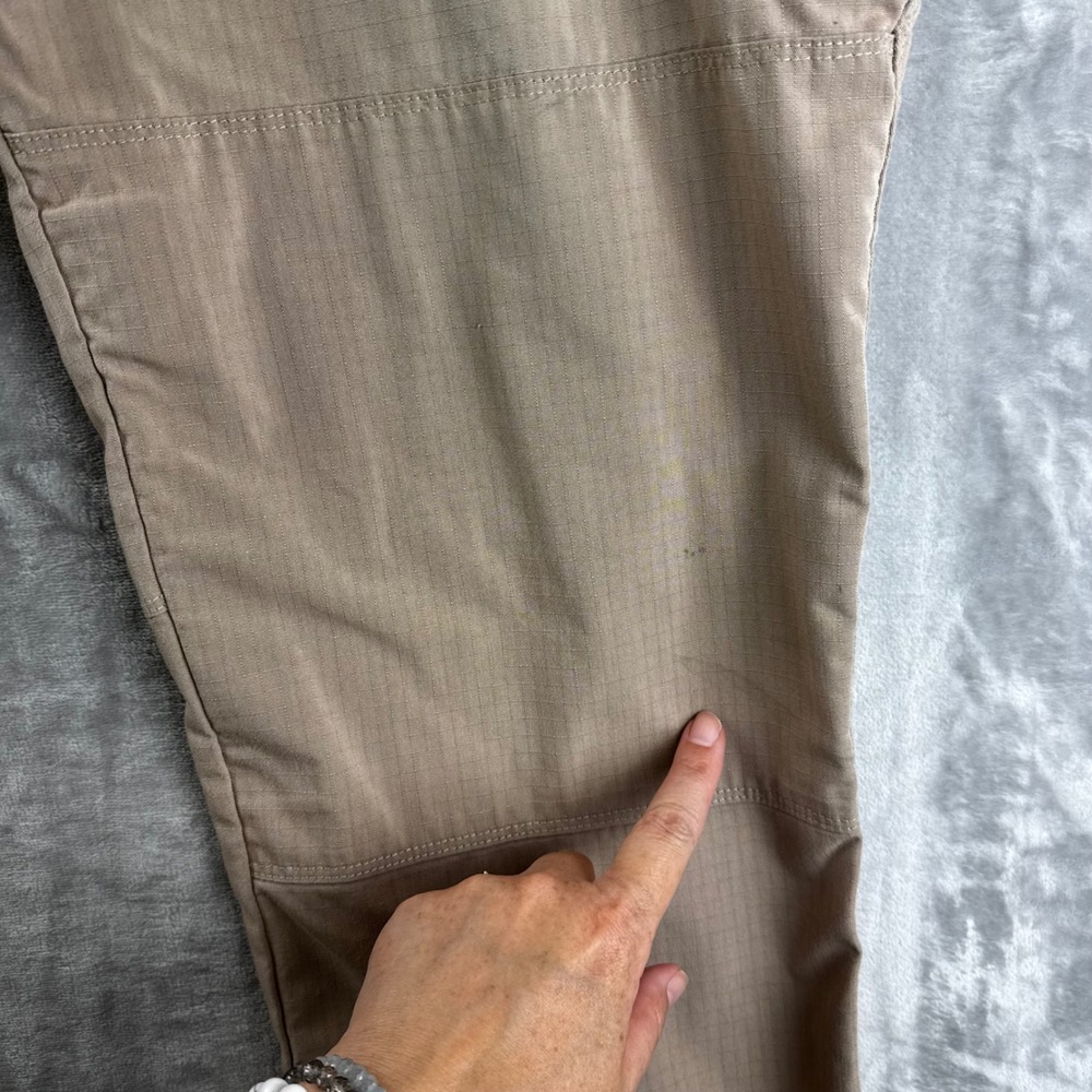 5.11 Tactical Pants Mens 36x32 Khaki Ripstop Cargo Multi-Pocket Work (1701) - Picture 4 of 11